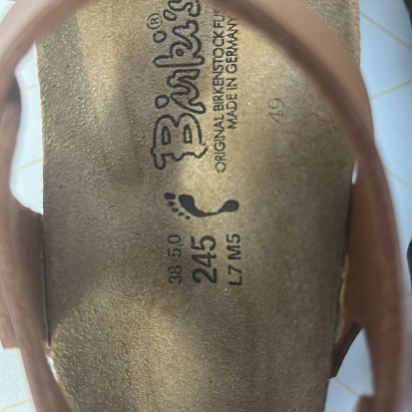 Birki’s Tan Sandals with Adjustable Straps - Picture 2 of 4